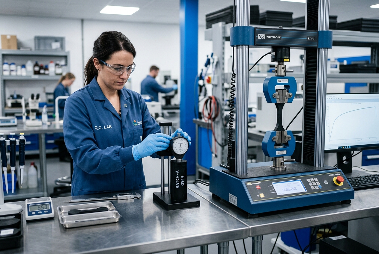 Rubber testing laboratory